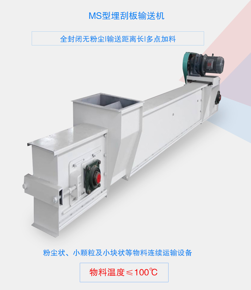 全封閉無粉塵，輸送距離長，多點加料