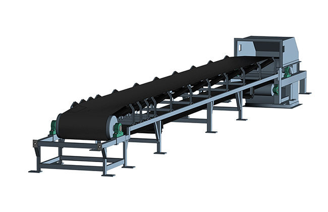 采用了結(jié)構(gòu)緊湊、剛性好、強(qiáng)度高的三角形機(jī)架，機(jī)架部分、中間架和中間架支