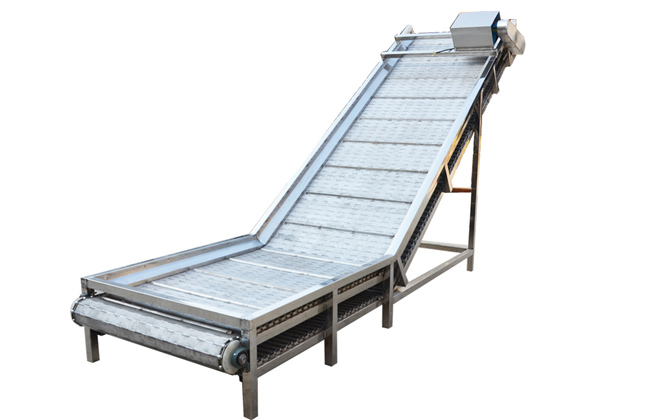 不同高度之間的輸送，可實(shí)現(xiàn)和其它輸送機(jī)之間的銜接