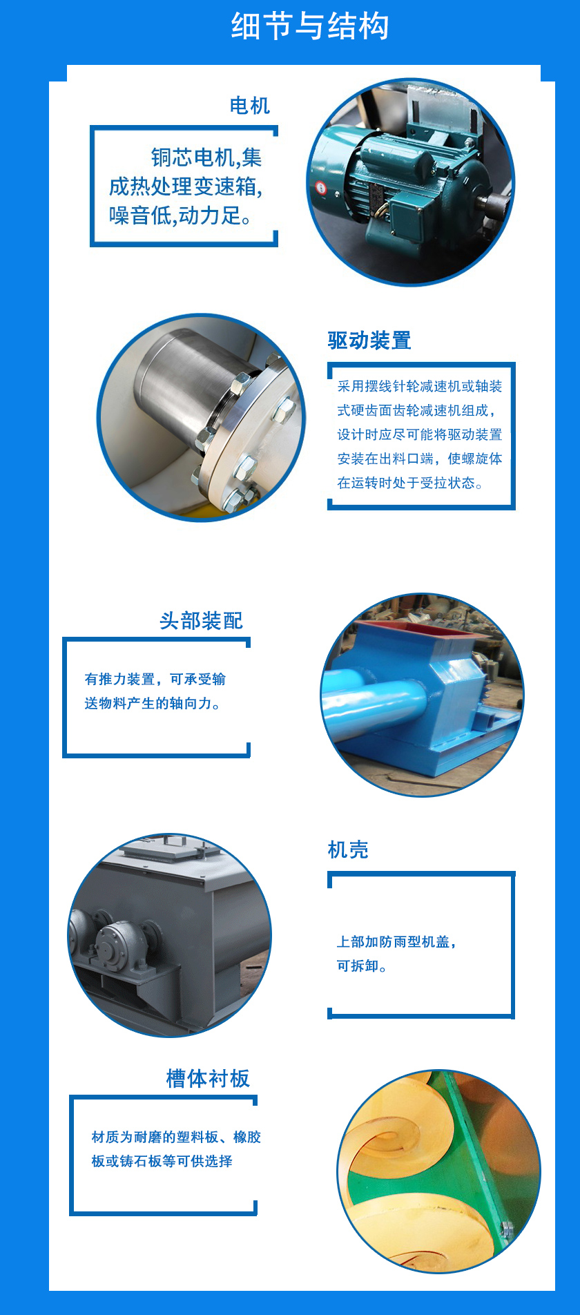 無軸雙螺旋輸送機結(jié)構(gòu)