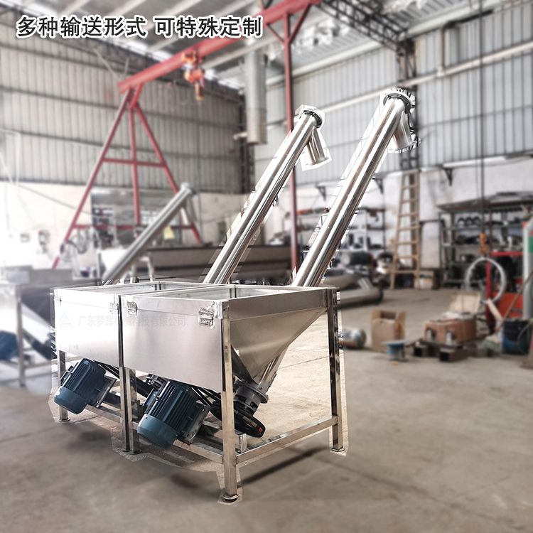 不銹鋼螺旋輸送機(jī)可“量身定制”，多種輸送形式