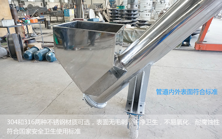  不銹鋼螺旋輸送機(jī)能用在食品行業(yè)么？
